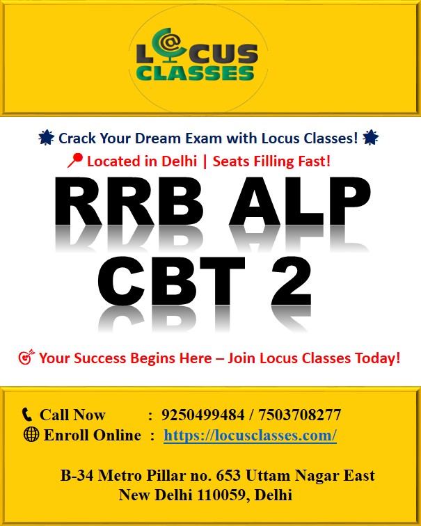 RRB ALP CBT 2 COACHING IN DELHI