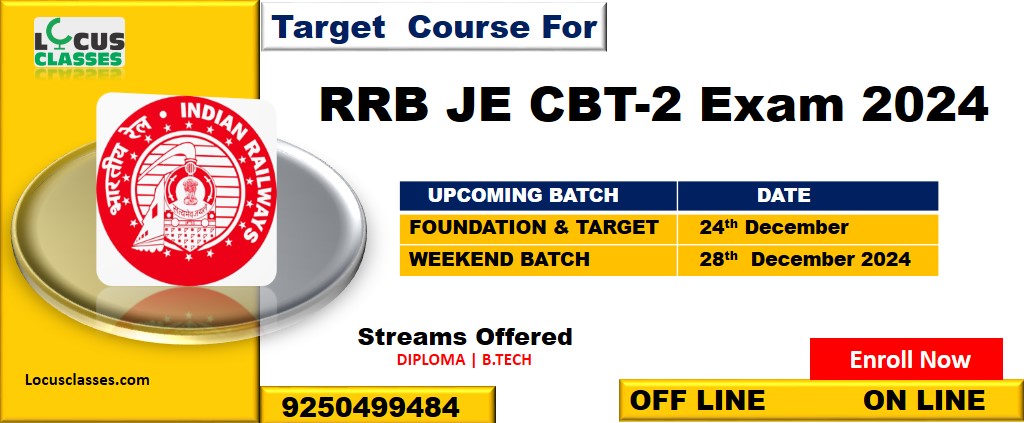 New Batch For RRB JE CBT 2 Coaching in Delhi